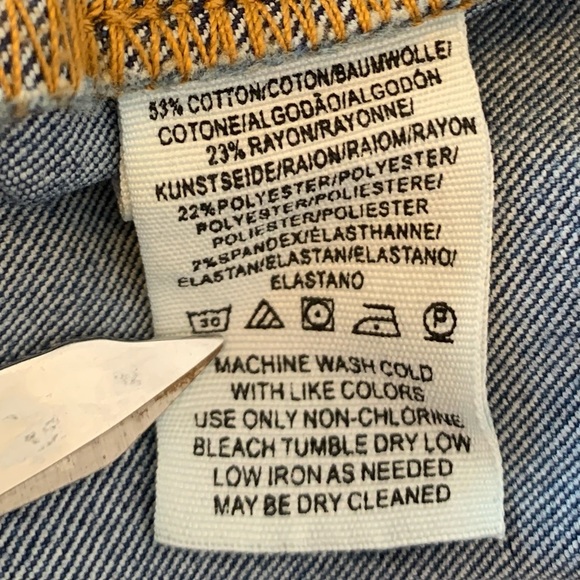 Free People Super Flare Jeans Womens Size 25 Blue Medium Wash Raw Hem Boho - Picture 6 of 7